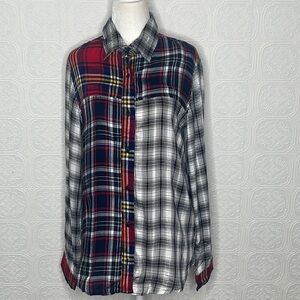 Life Style•Plaid Button Up Blouse